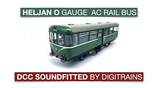 Heljan O Gauge AC Railcar DCC Sound fitted By Digitrains [upl. by Aikemot]