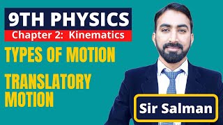 9th Class  Physics  Chapter 2  Kinematics  Types Of Motion  Translatory Motion 9th ClassLec2 [upl. by Adiesirb849]