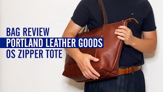 Bag Review  Portland Leather Goods Zipper Tote in Nutmeg Color [upl. by Amary]