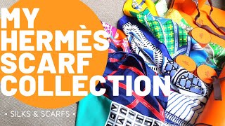 MY HERMÈS SCARF COLLECTION [upl. by Enyamrahc]