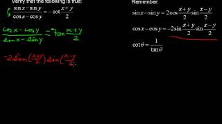 Various Trigonometric Identities  Precalculus Tips [upl. by Tiraj]