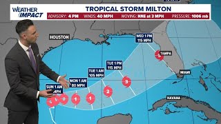 Tropical Update Tropical Storm Milton expected to hit Florida as a major hurricane next week [upl. by Narot]