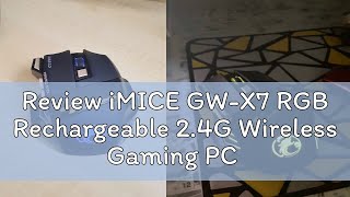 Review iMICE GWX7 RGB Rechargeable 24G Wireless Gaming PC Mouse Ergonomic Silent Mouse Wireless U [upl. by Ifen]