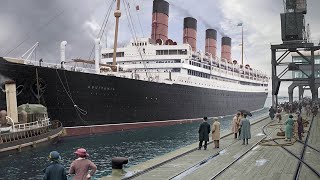 RMS Aquitania in Colour [upl. by Bender]