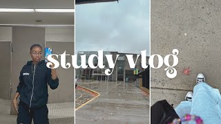 Study vlog ⭐︎ catching up on work  hanging out on campus [upl. by Kaile]