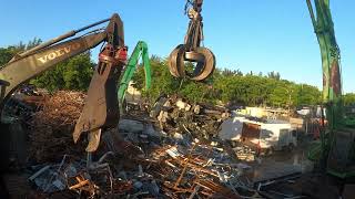 scrapping and shredding cars at king brother recycling center [upl. by Pinter]