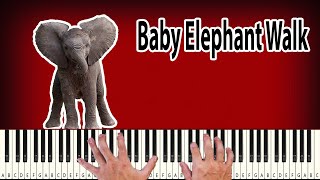 Baby Elephant Walk  Henry Mancini  PIANO TUTORIAL [upl. by Parthinia]