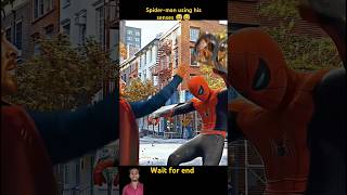 Spider man using Spidey sense 😅😅🗿 shorts spiderman marvel viralvideo youtubeshorts [upl. by Hakym]