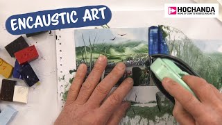 Learn Something new with Encaustic Art and Hochanda  Beginners Guide to Art with Wax [upl. by Nauwtna]