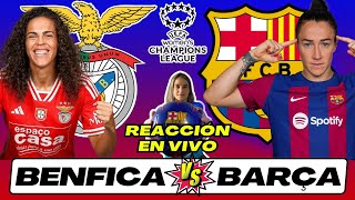 BENFICA vs BARÇA FEMENÍ 🎙️ COMENTARIOS EN VIVO ⚽ Fase de GRUPOS de CHAMPIONS LEAGUE [upl. by Rettuc]