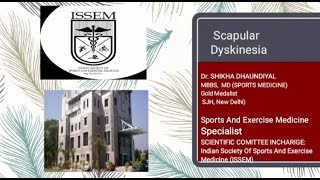 Scapular Dyskinesia  Dr Shikha Dhundiyal [upl. by Selym]