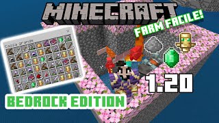 120 La Migliore FARM di RAID PILLAGER per Bedrock Edition Totem Smeraldi  MINECRAFT ITA [upl. by Lienhard]