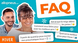 Pneus Hiver  Les experts Allopneus répondent à vos questions [upl. by Aniahs]