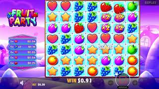 2024 FRUIT PARTY  WIN 2600x BONUS  PRAGMATIC PLAY [upl. by Irby38]