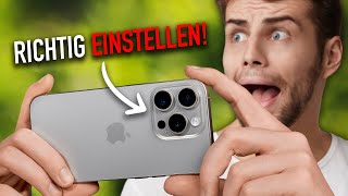 Die besten iPhone 15 Pro Kamera Einstellungen 📸 [upl. by Vivie]