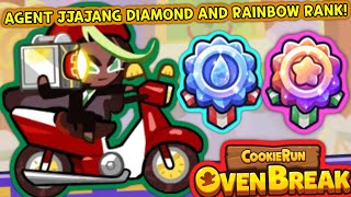 AGENT JJAJANG COOKIE DIAMOND AND RAINBOW RANK TRIAL Cookie Run OvenBreak [upl. by Osithe595]