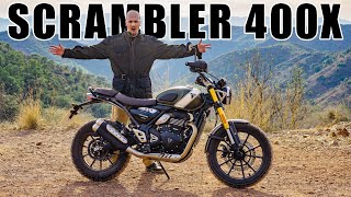 2024 Triumph Scrambler 400X Review  Official World Launch  On amp Off Road in the Spanish Mountains [upl. by Bannerman829]