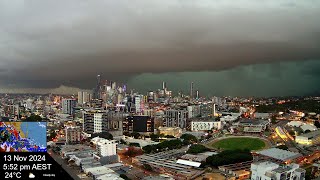 Brisbane Weather 13 Nov 2024 Time Lapse [upl. by Vanny]