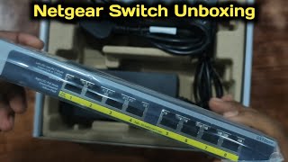 Netgear 8 port Gigabit POE Unmanaged switch Unboxing [upl. by Namreg824]