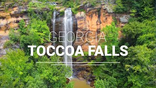 Toccoa Falls Georgia  North Georgia Waterfalls [upl. by Bette]