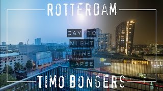 Time Lapse Day to Night Rotterdam Schouwburgplein in 4K [upl. by Crosse]