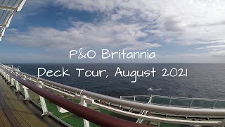 PampO Britannia Open Deck Tour [upl. by Ellata731]