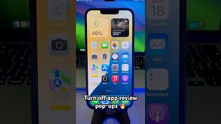 Turn off app review popups 🔥 iphonecustomization iphonetutorials ios18features [upl. by O'Shee]