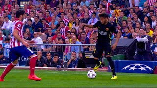 Neymar Jr Vs Atletico Madrid UCL Away 09042014 HD 1080 [upl. by Sofko]