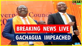 LIVE  ODM Leaders addressing the Nation after Gachagua impeachment in Parliament [upl. by Kcerb603]