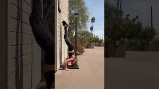 Wall facing kipping handstand push ups [upl. by Furr]