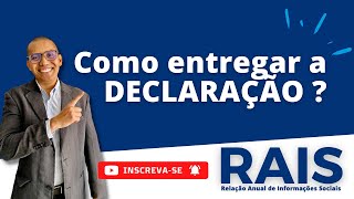 Como entregar a Declaração da RAIS [upl. by Biel]