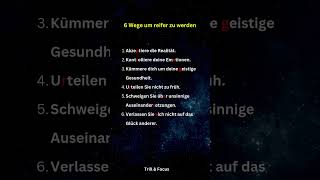 6 Wege um reifer zu werden zitate darkpsychology motivation [upl. by Che]