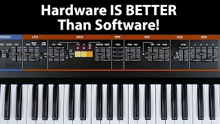 Why do we REALLY like hardware synths better than plugins [upl. by Kliman]