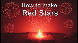 How to Make Red Firework Stars at Home  DIY Red Firework [upl. by Nileak]