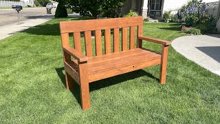 How to Build a Garden Bench for under 50 [upl. by Shauna163]