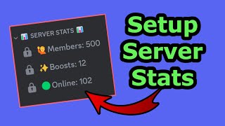 How To Setup Server Stats In Discord [upl. by Neelyt]