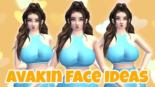 Avakin Female Face IdeasFacelook IdeasAvakin Face CreationFace Scales IdeasAvakinlife 2023 [upl. by Sklar]