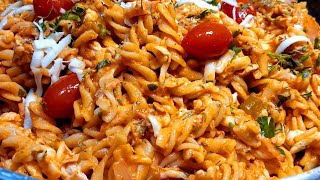 Recette facile  les pâtes au thon à la sauce tomateمقرونة بالطون والصلصة لذيذة و سهلة التحضير😋 [upl. by Notnilc]