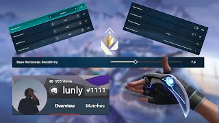 Trying Out LUNLYS Console Valorant Settings For A Day  Heres How It Went [upl. by Aennaej877]