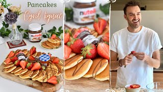 Mini Pancakes de CYRIL LIGNAC en 5 MIN  🥞 🍓 Recette très FACILE et RAPIDE [upl. by Heurlin]