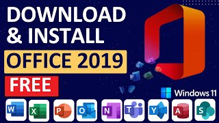 how to download microsoft office 2019 for free windows 11  2024 update [upl. by Hayalat]