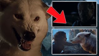 The Importance of The Stark Direwolves  GHOST amp NYMERIA IN SEASON 8  Game of Thrones [upl. by Icats]