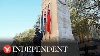 Live View of Cenotaph in London as Remembrance Day silence held amid protests [upl. by Kieger]