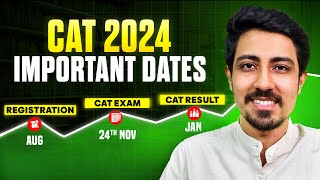 CAT 2024 Aspirants Dont miss these important dates [upl. by Odine]