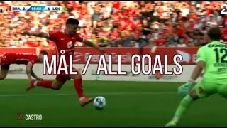 Sk Brann  55 målAll Goals  Eliteserien 2023 [upl. by Jere]