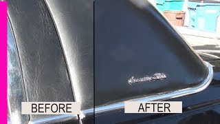 How to restore and protect your Vinyl Top and Trim 1 step Fast and Best way [upl. by Leba]