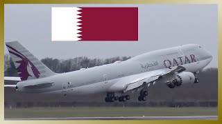 ✈️ Qatar VIP Boeing 7478 departing Hamburg Airport ✈️ [upl. by Mccallum]