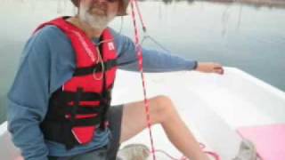 Hobie Holder 14 sailboat on Tempe Town Lake [upl. by Fine]