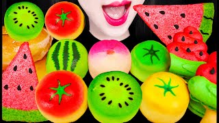 ASMR Fruit Cake Watermelon Dessert 수박 디저트 과일 케이크 먹방 Mukbang Eating [upl. by Parrott230]