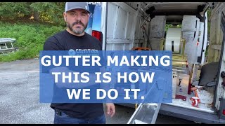 Our Gutter Machine and how we make gutters [upl. by Hare185]